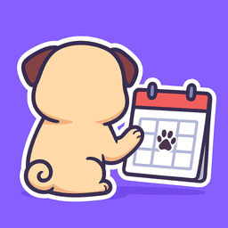 Otis mascot with calendar
